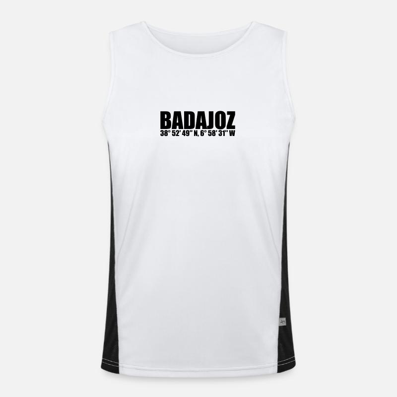 Badajoz Coordinates - Men's Functional Contrast Tank Top - white/black