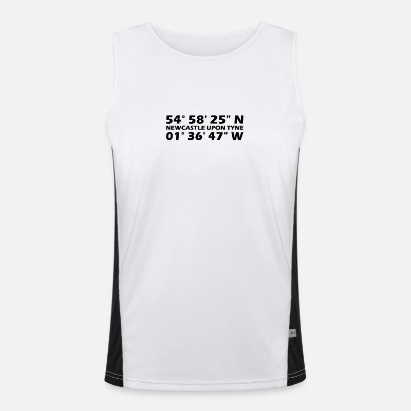 Newcastle upon Tyne coordinates Men's Functional Contrast Tank Top 