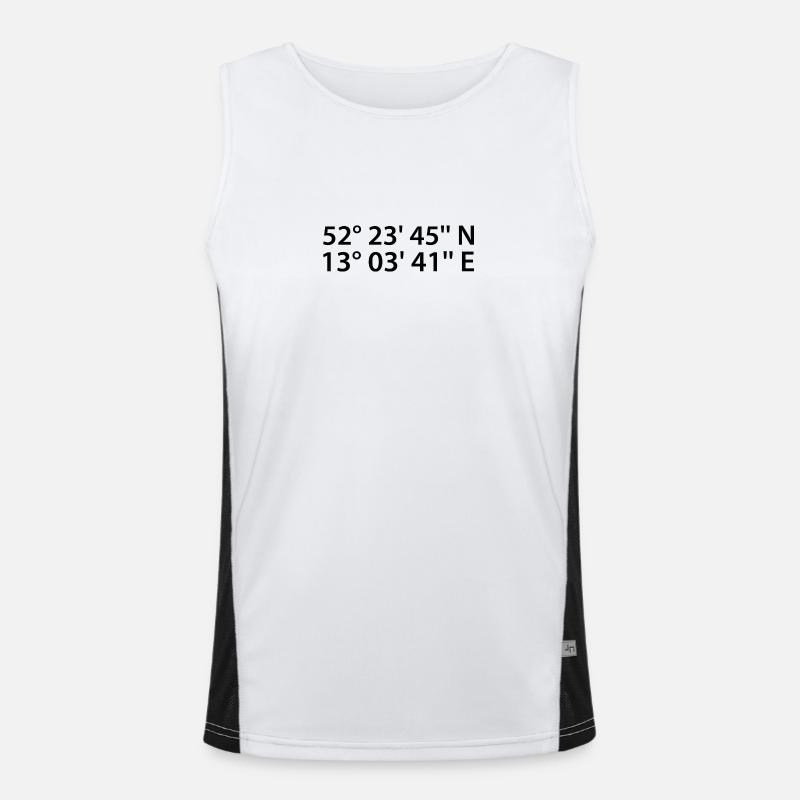 Potsdam Coordinates Men's Functional Contrast Tank Top 