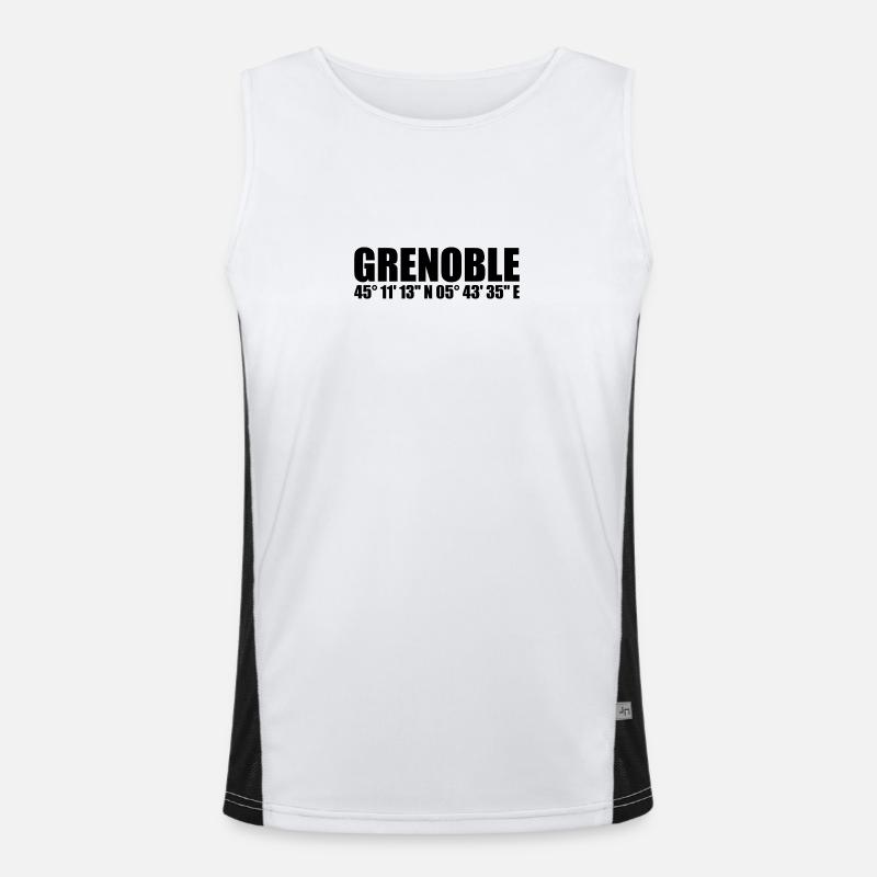 Grenoble coordinates Men's Functional Contrast Tank Top 