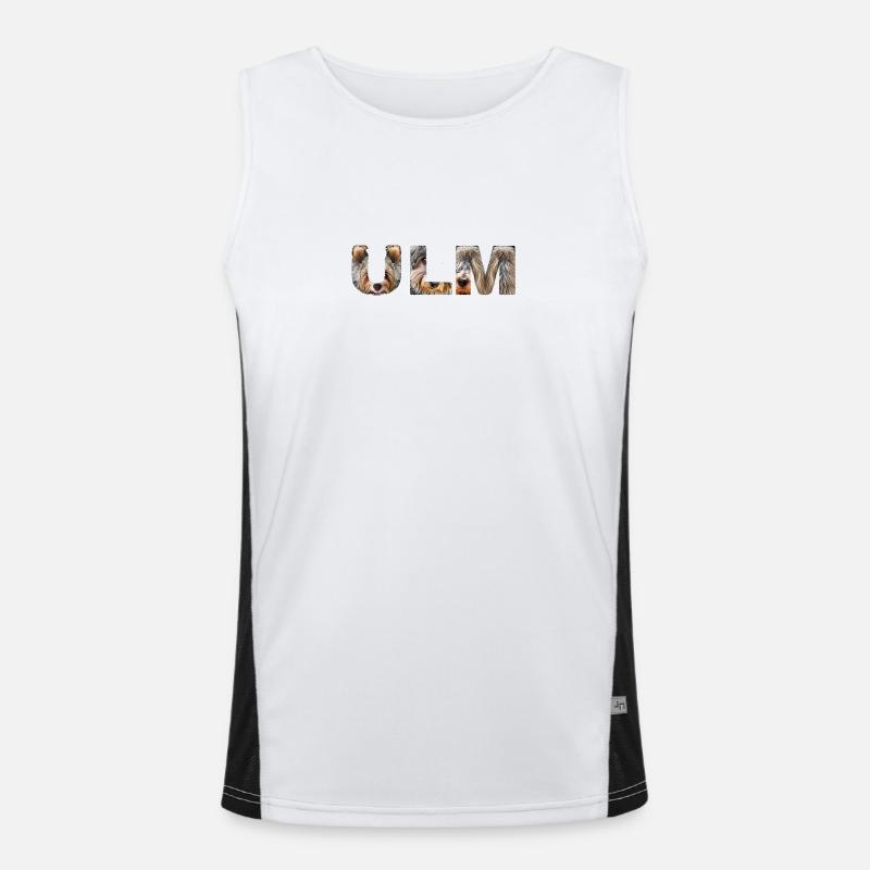 Ulm Hund Funktionelles Kontrast-Tank Top für Männer 