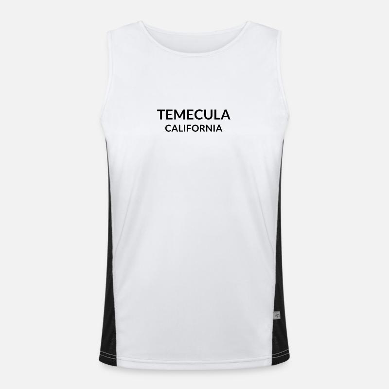 Temecula California USA Funktionelles Kontrast-Tank Top für Männer 