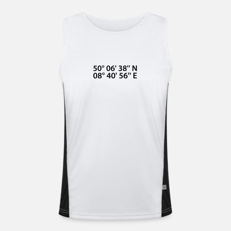 Frankfurt am Main coordinates Men's Functional Contrast Tank Top 