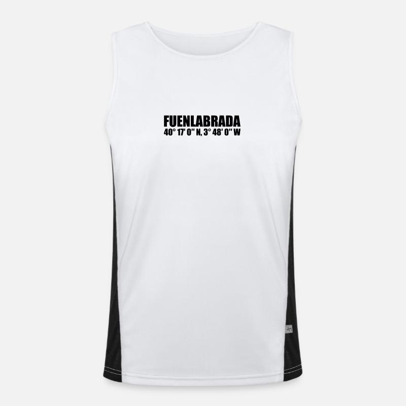 Fuenlabrada Coordinates - Men's Functional Contrast Tank Top  - white/black