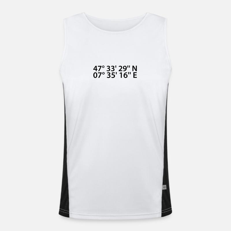 Basel coordinates Men's Functional Contrast Tank Top 