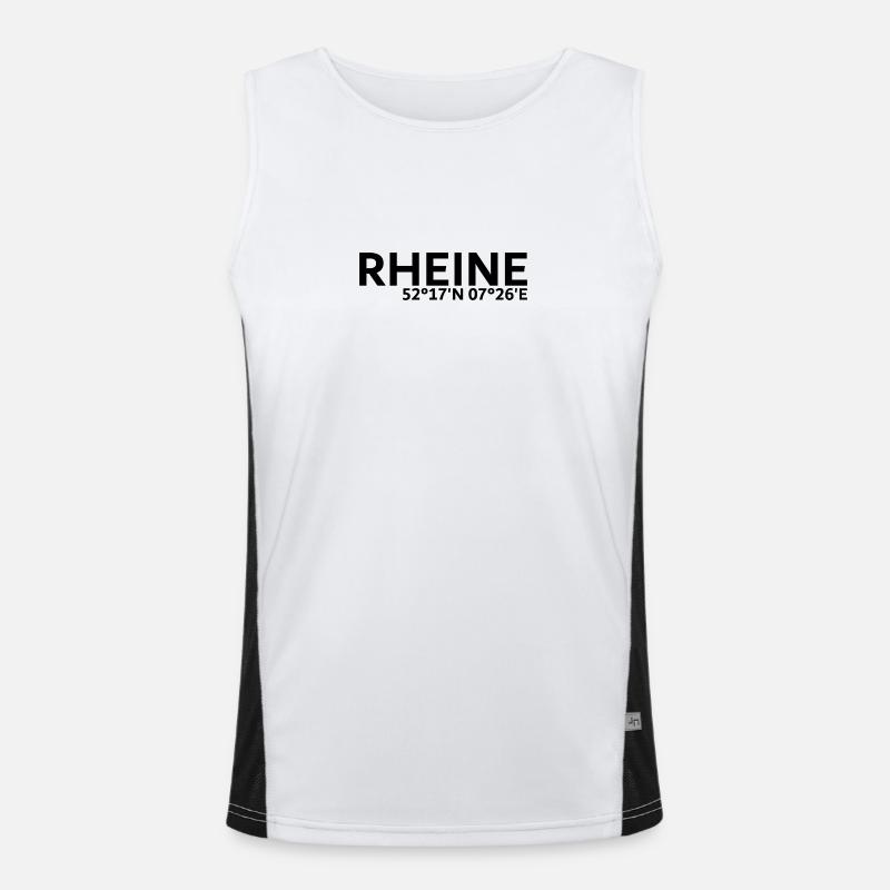 Rhine coordinates Men's Functional Contrast Tank Top 