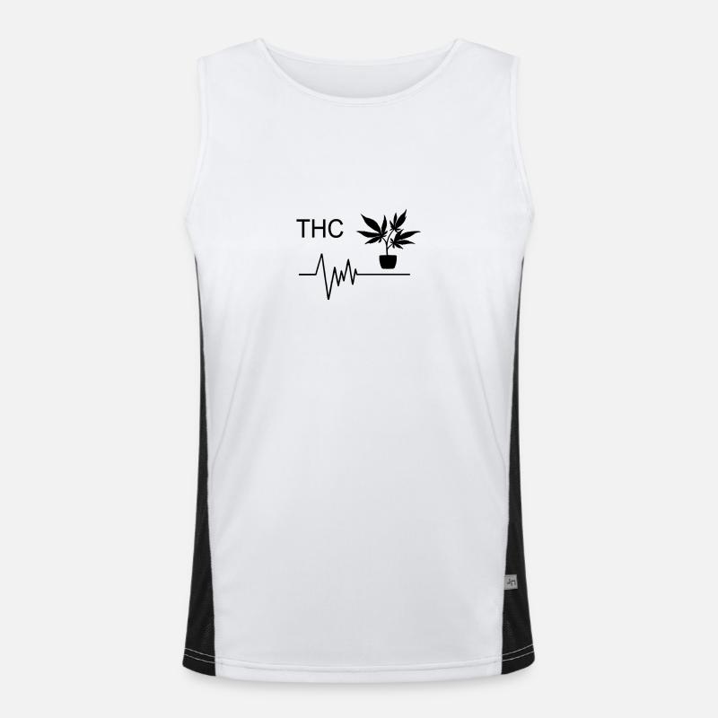 Marijuana Men's Functional Contrast Tank Top 