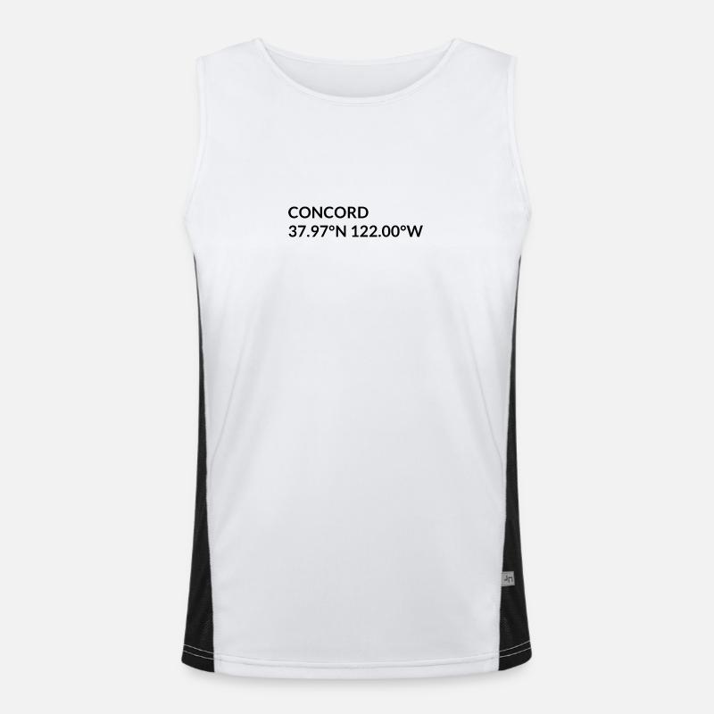 Concord California USA Coordinates Men's Functional Contrast Tank Top 