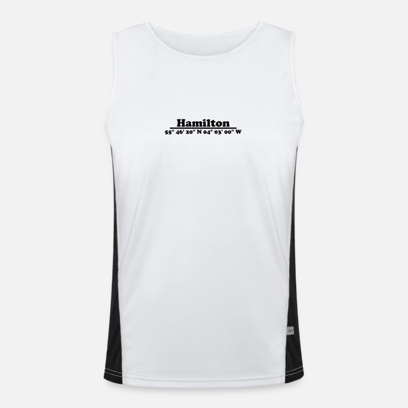 Hamilton Coordinates - Men's Functional Contrast Tank Top - white/black