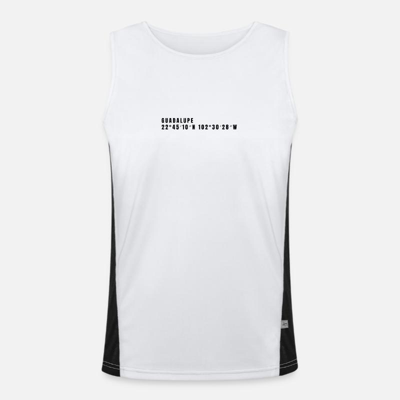 Zacatecas, Mexico Coordinates Men's Functional Contrast Tank Top 