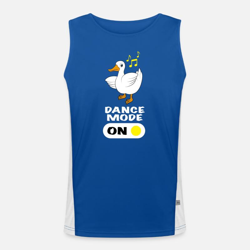 Duck Dancing Saying Mode Dance activé Débardeur respirant contrasté Homme 