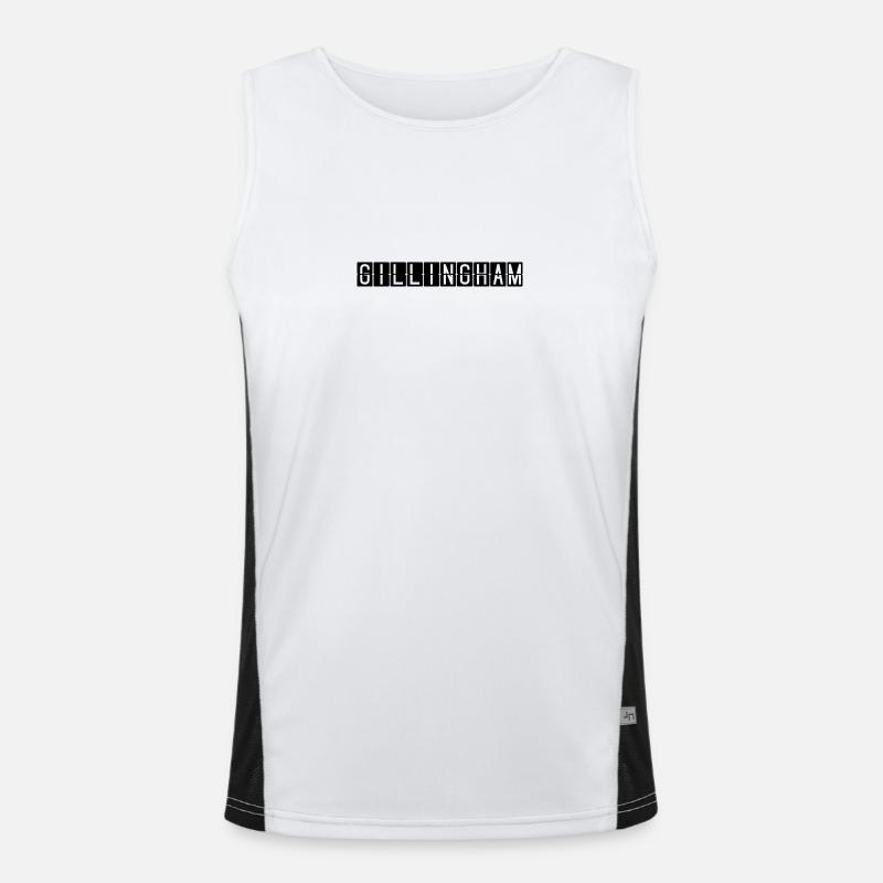 Gillingham Flughafentafel Funktionelles Kontrast-Tank Top für Männer 