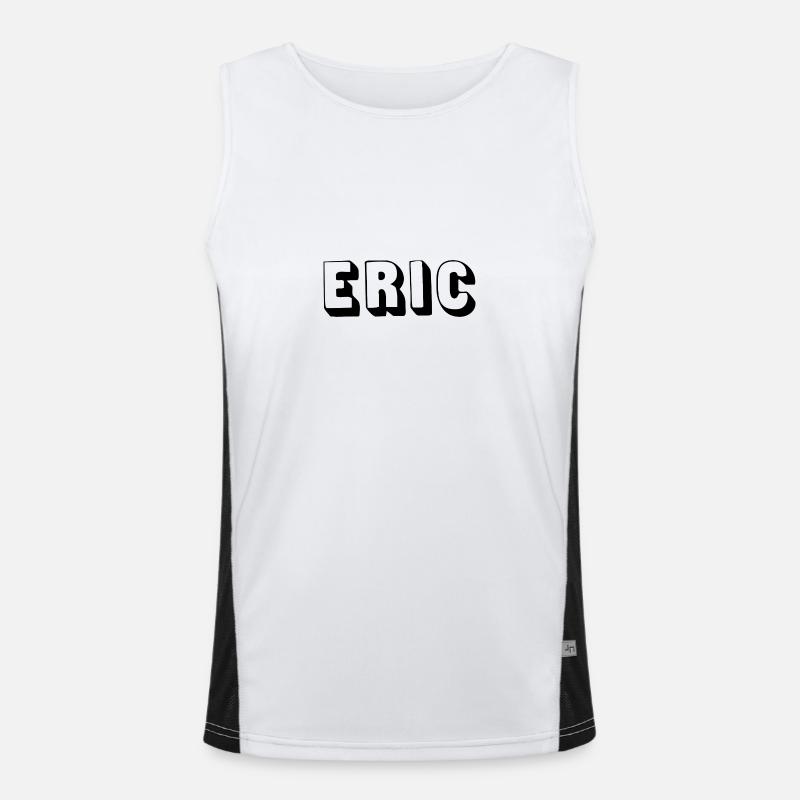 Name - Eric Funktionelles Kontrast-Tank Top für Männer 