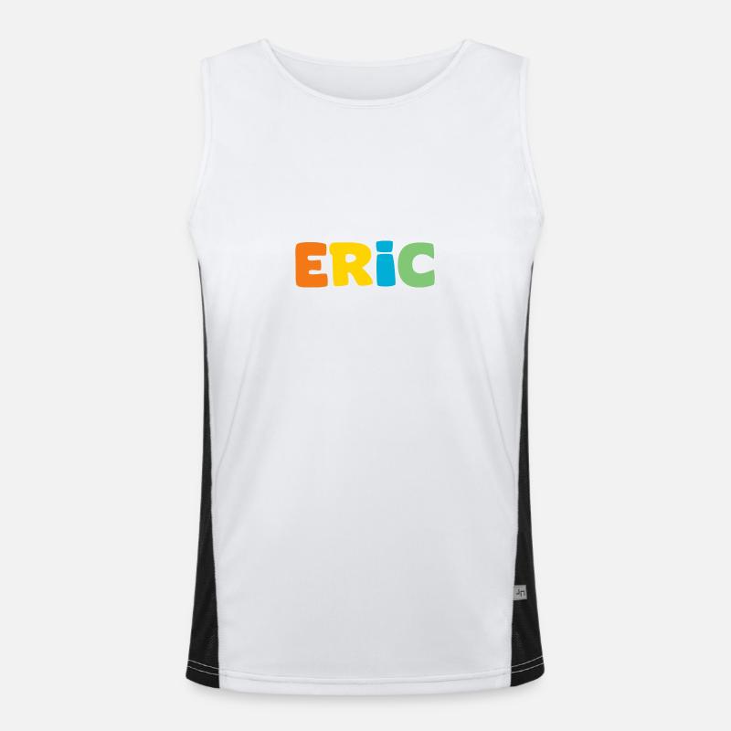 Name - Eric Funktionelles Kontrast-Tank Top für Männer 