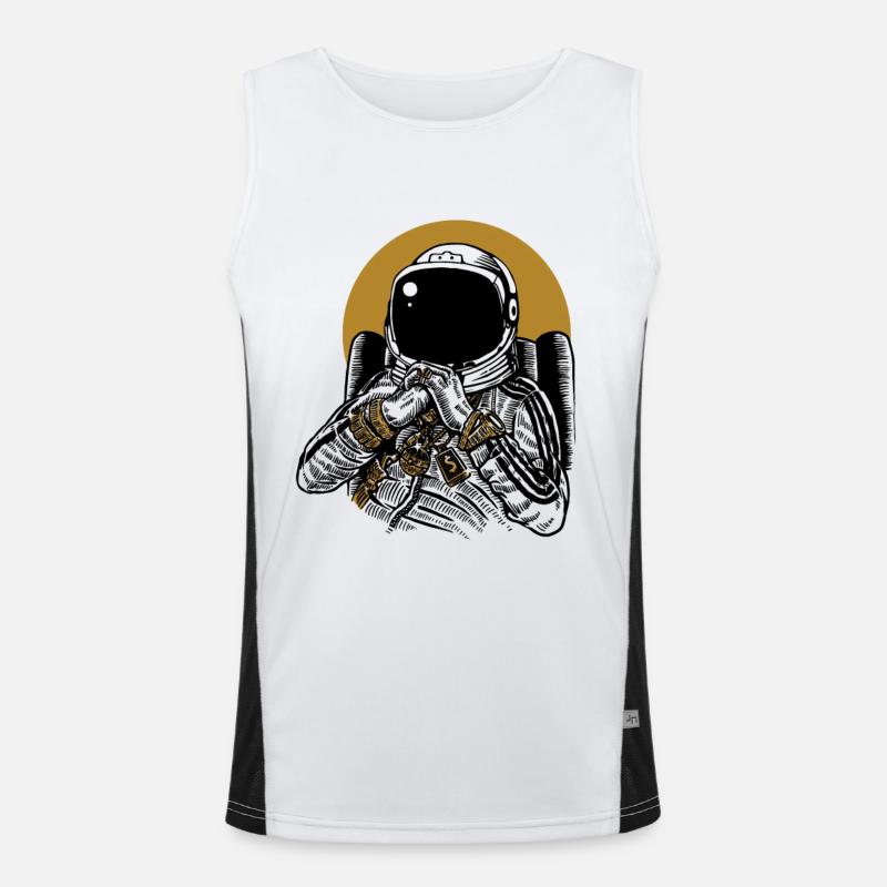Space Dee Jay Men's Functional Contrast Tank Top 