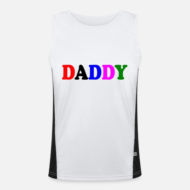 Daddy Funktionelles Kontrast-Tank Top für Männer 