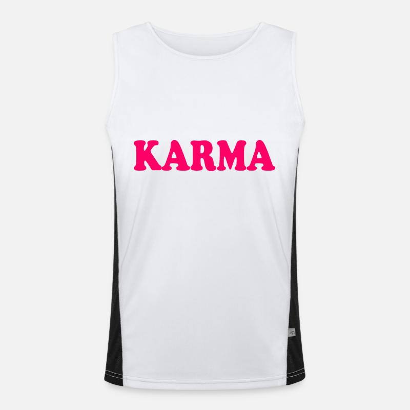 Karma Funktionelles Kontrast-Tank Top für Männer 