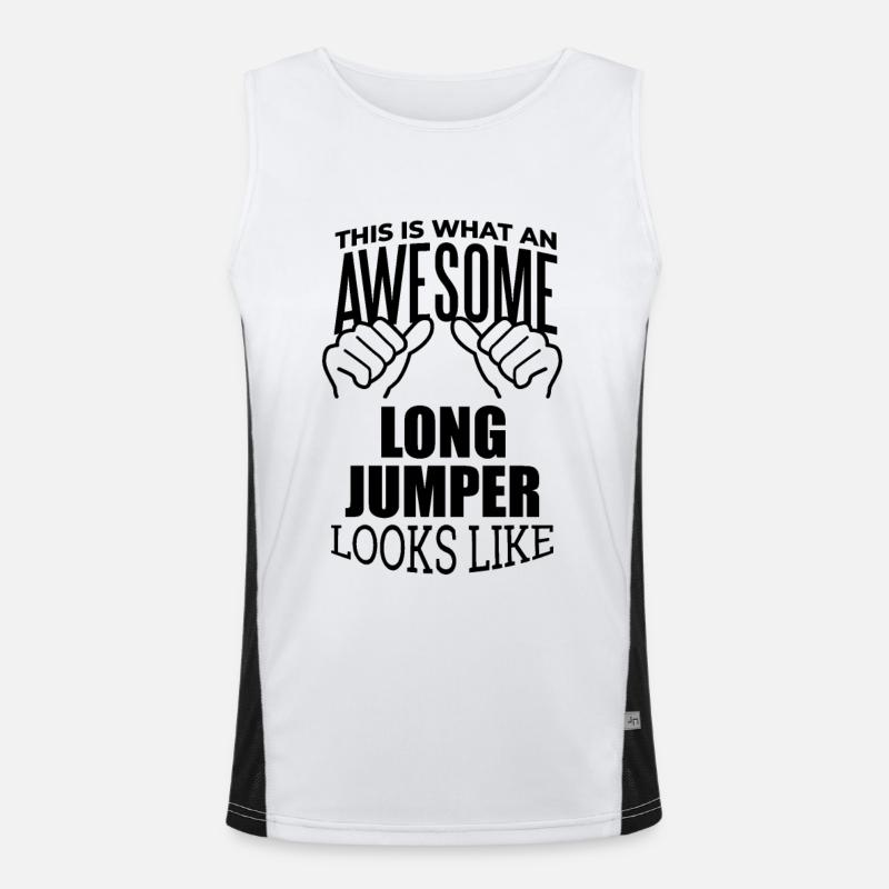 Weitsprung Funktionelles Kontrast-Tank Top für Männer 