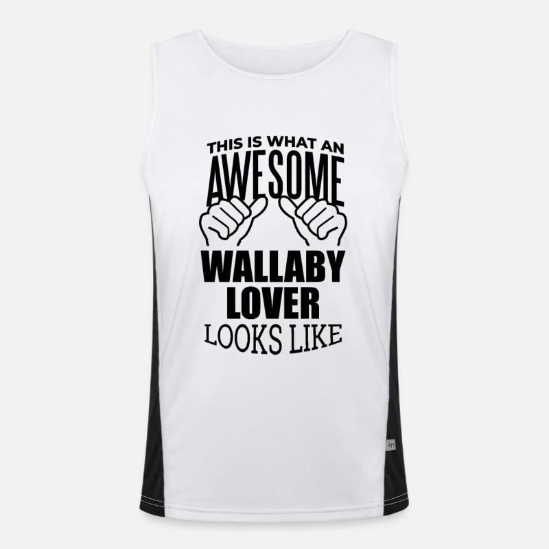 Wallaby Funktionelles Kontrast-Tank Top für Männer 