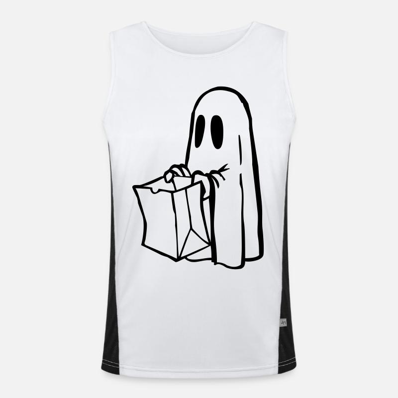 Gespenst Funktionelles Kontrast-Tank Top für Männer 