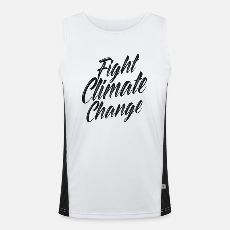 Climate change Men's Functional Contrast Tank Top 