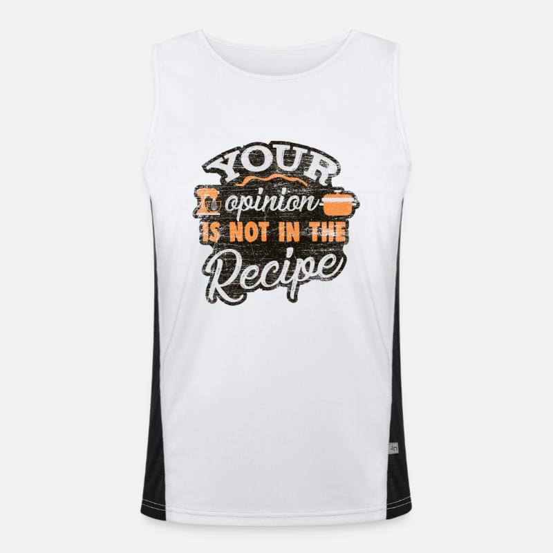 Kochen Koch Funktionelles Kontrast-Tank Top für Männer 