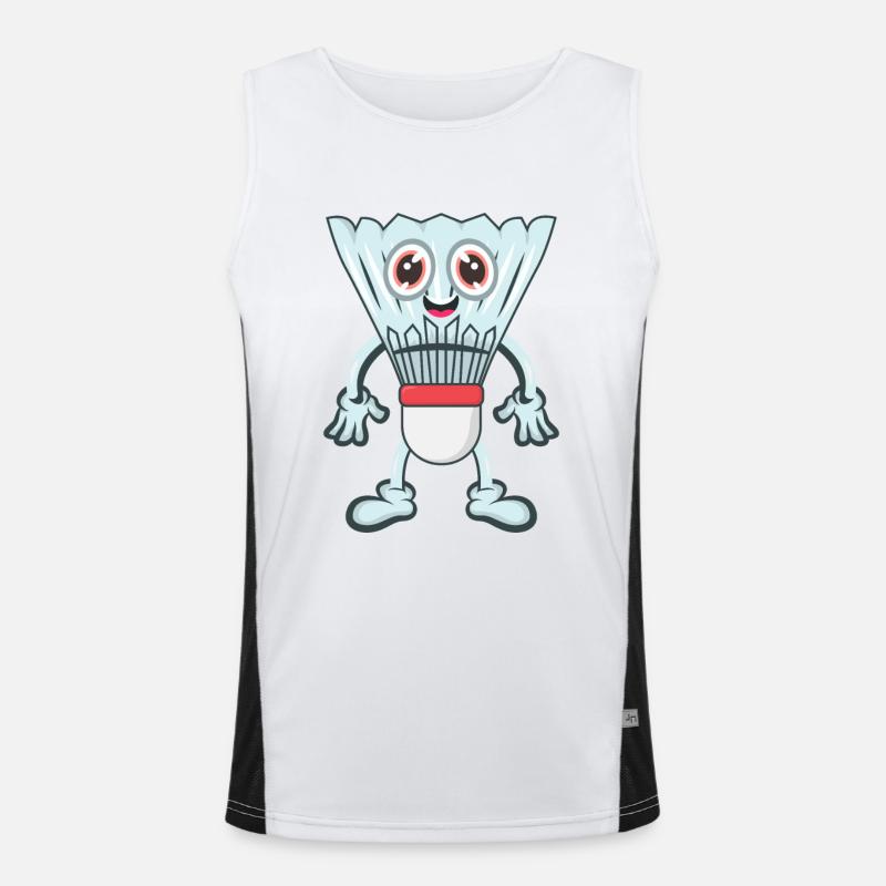 Badminton shuttlecock Men's Functional Contrast Tank Top 