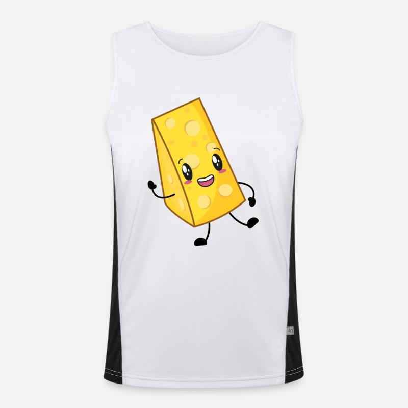cheese Men's Functional Contrast Tank Top 