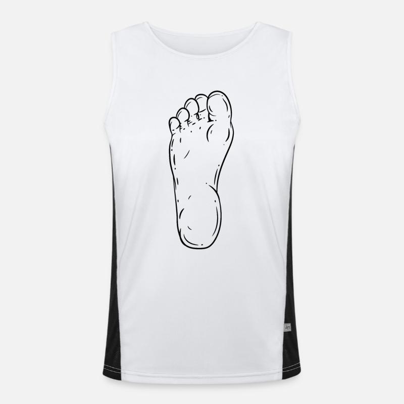 Fuß Funktionelles Kontrast-Tank Top für Männer 