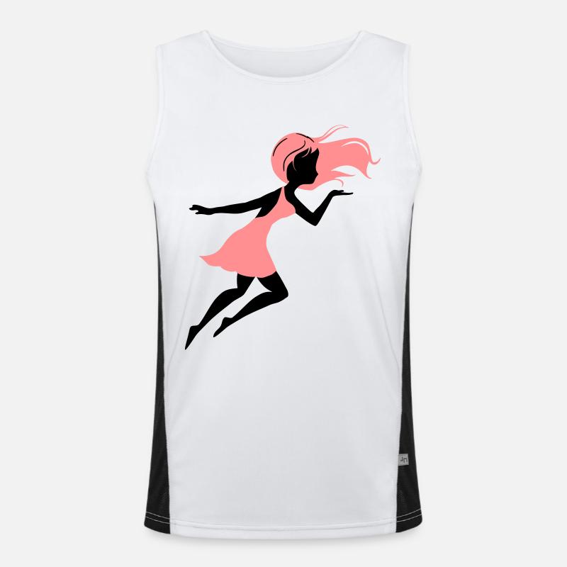 girly Men's Functional Contrast Tank Top 