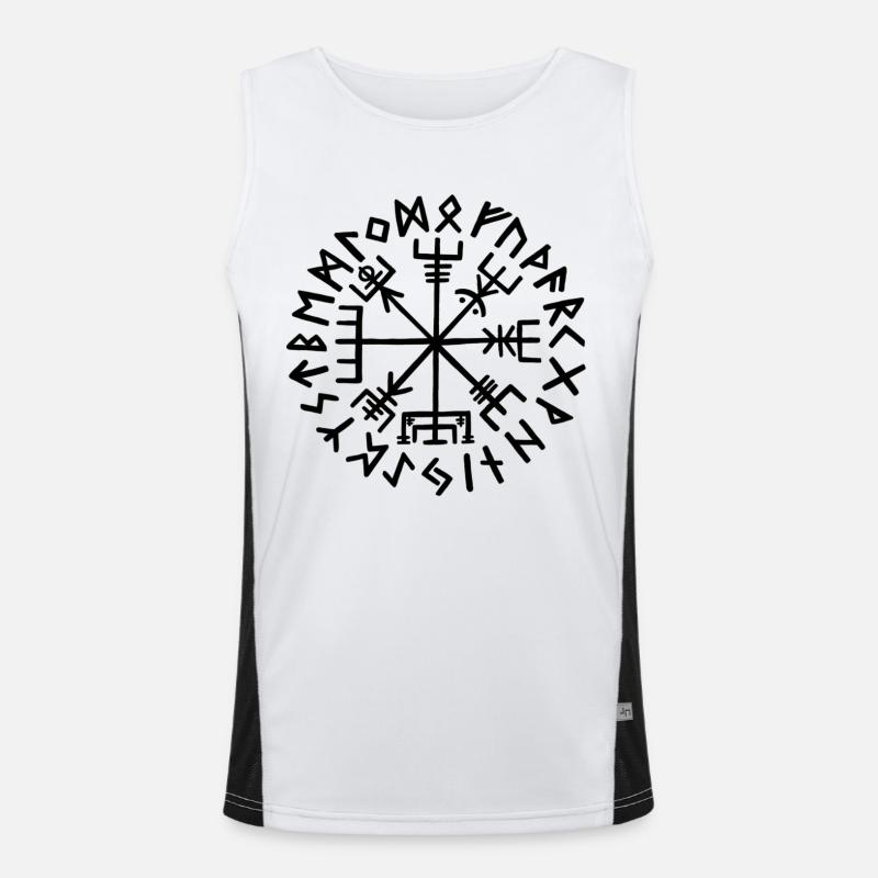 Viking Compass Vegvisir II Men's Functional Contrast Tank Top 