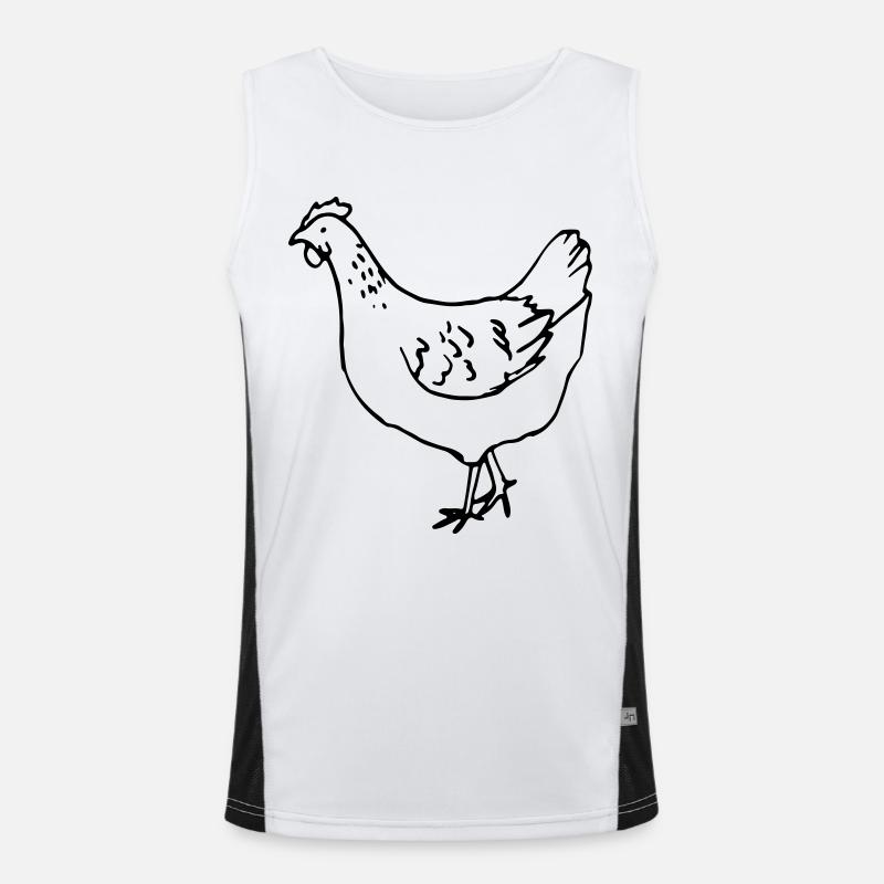 Poulet - Poule Débardeur respirant contrasté Homme 