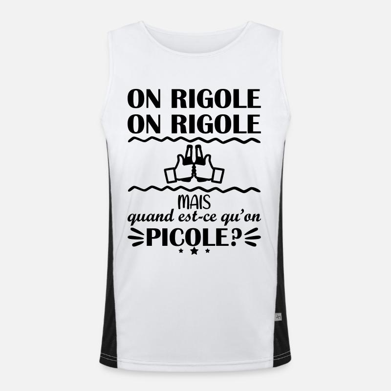 On rigole on rigole, picole, apéro, humour Débardeur respirant contrasté Homme 