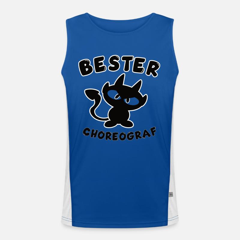 cooles bester Choreograf Design Funktionelles Kontrast-Tank Top für Männer 