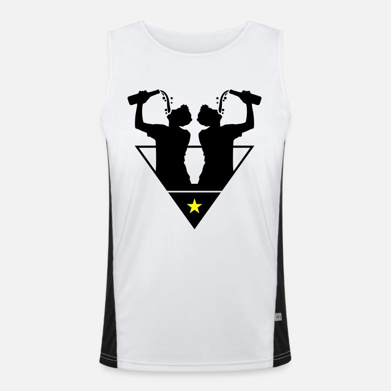 Drinker Team Bottle Men's Functional Contrast Tank Top 