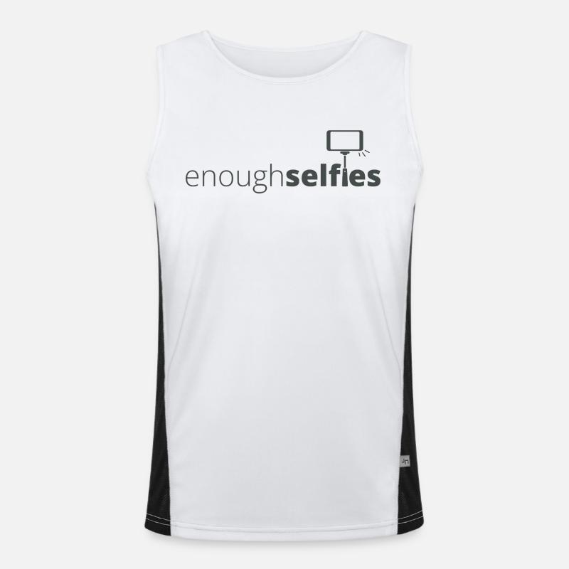 Enough_dark Funktionelles Kontrast-Tank Top für Männer 