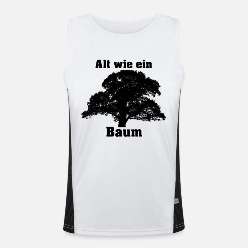 Alt wie ein Baum Funktionelles Kontrast-Tank Top für Männer 
