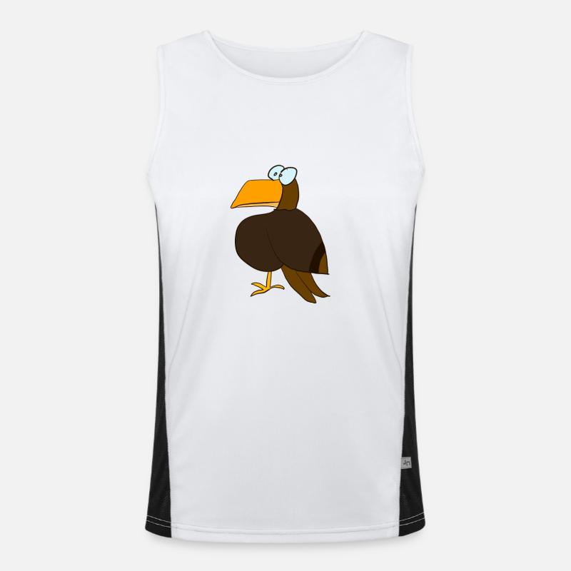Little clumsy eagle Men's Functional Contrast Tank Top 