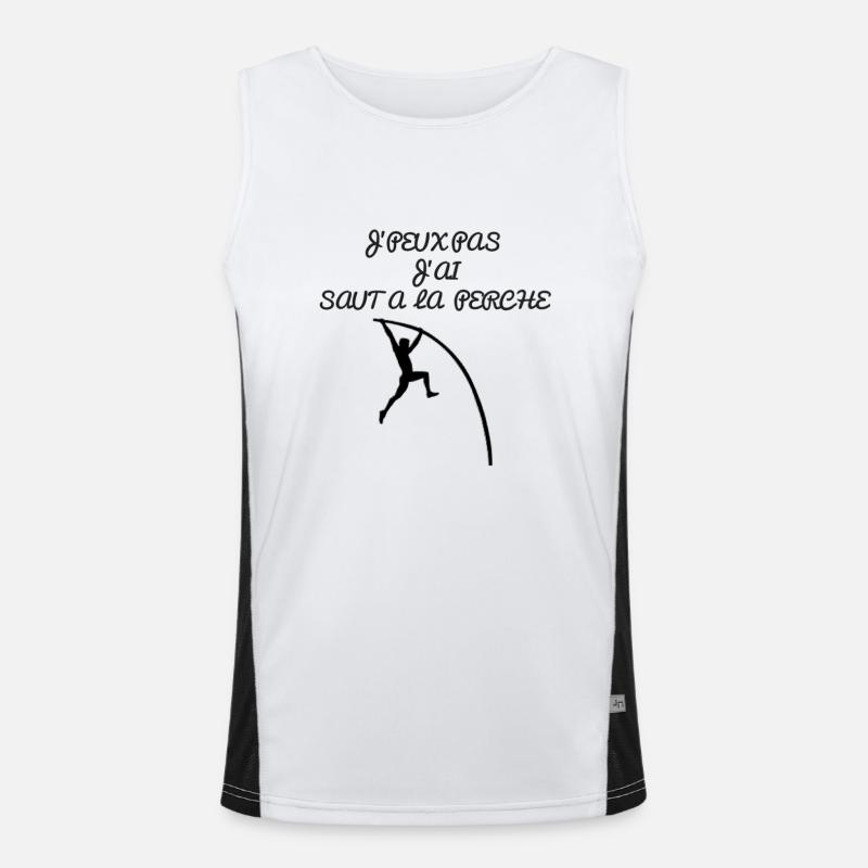 Ich kann nicht an die Barsch hüpfen Funktionelles Kontrast-Tank Top für Männer 
