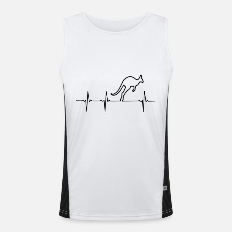 Kangaroo Heart Beat Men's Functional Contrast Tank Top 