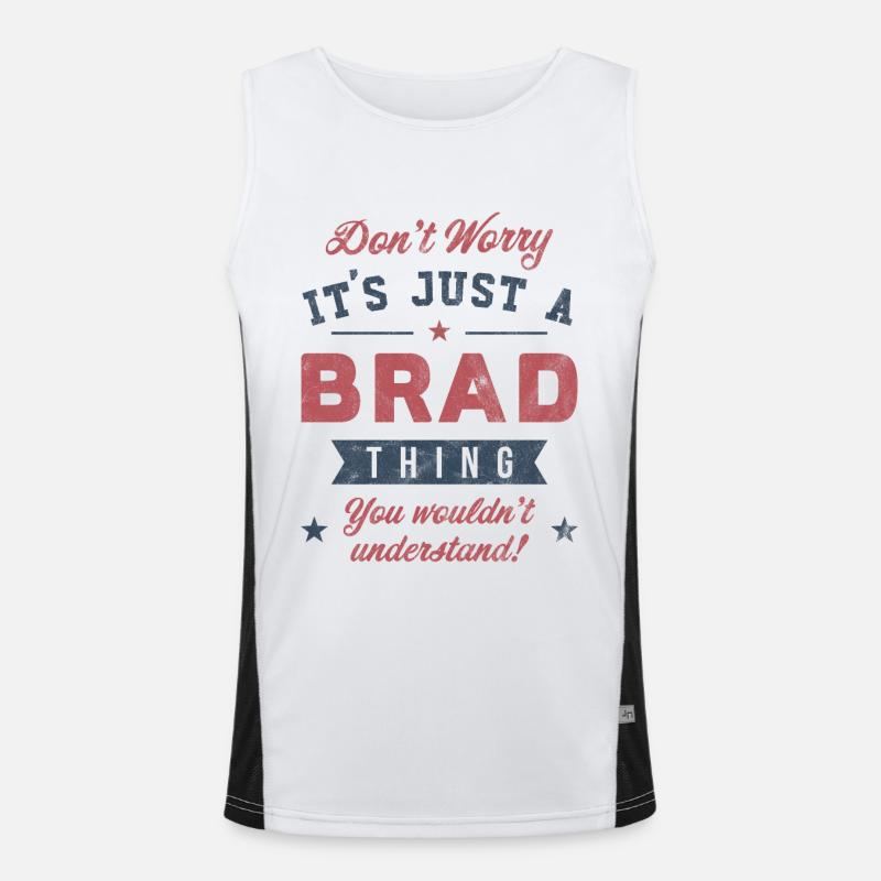 Its a Brad thing Men's Functional Contrast Tank Top 