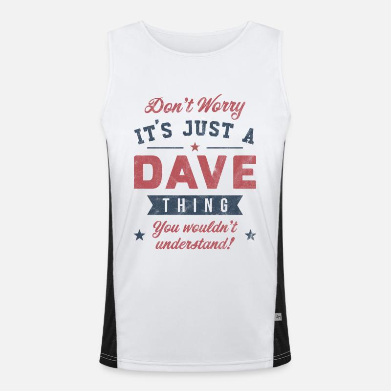 C’est un truc de Dave Débardeur respirant contrasté Homme 