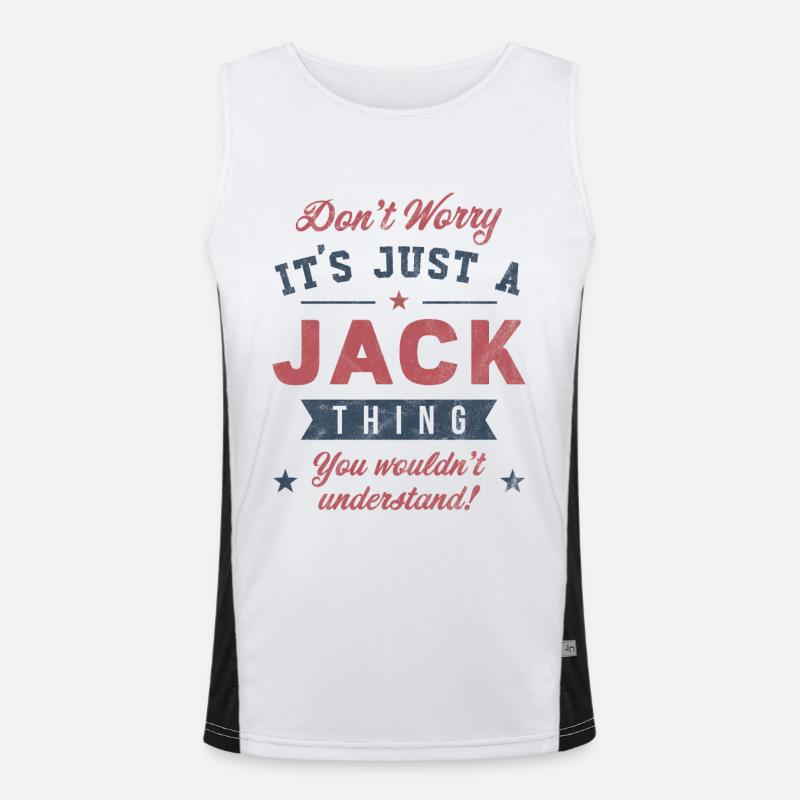 Es ist eine Jack-Sache Funktionelles Kontrast-Tank Top für Männer 