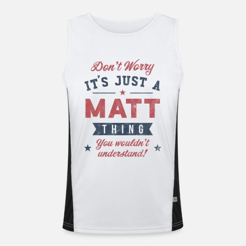 C’est un truc de Matt Débardeur respirant contrasté Homme 