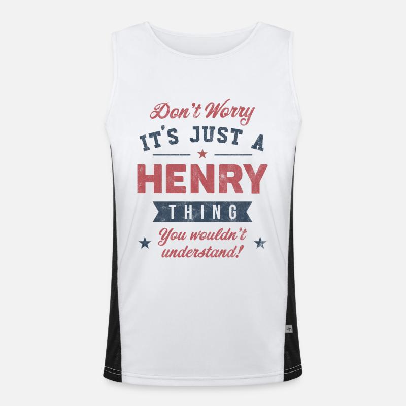 Its a Henry thing Men's Functional Contrast Tank Top 