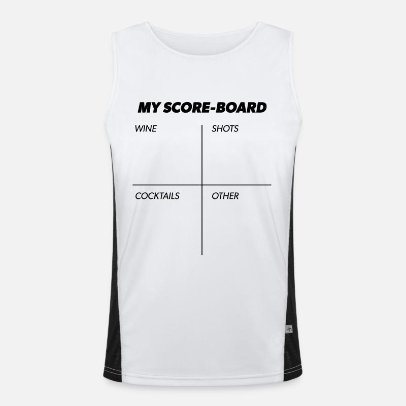 My Score-Board – Perfekt für den JGA Funktionelles Kontrast-Tank Top für Männer 