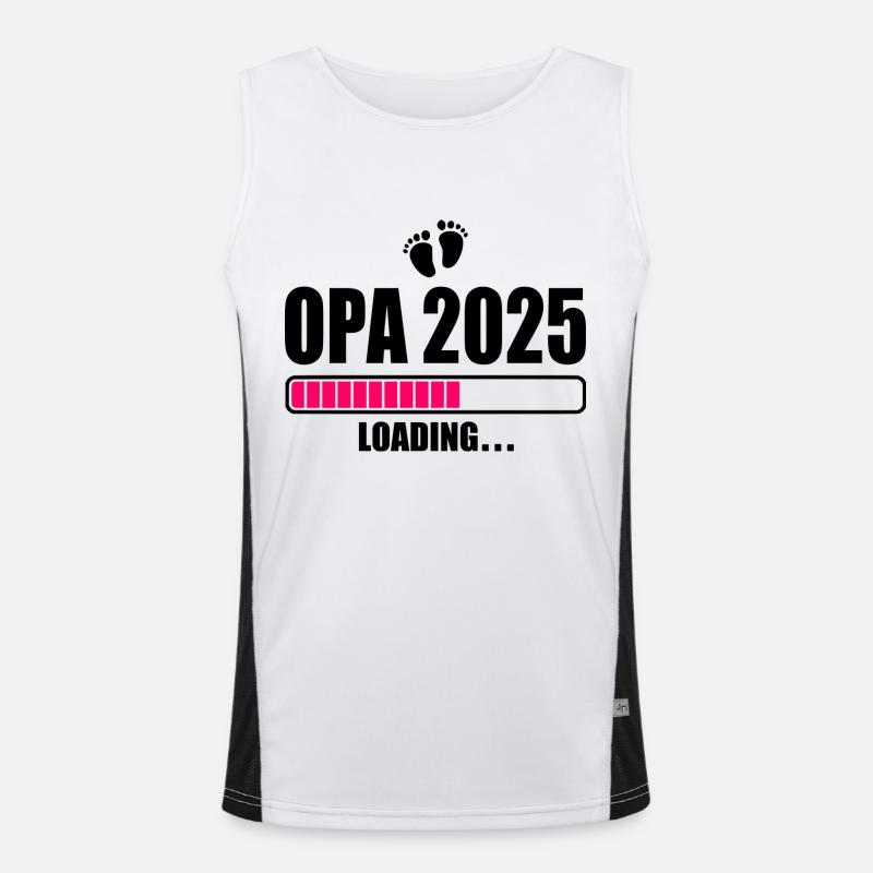 Opa 2025 loading Funktionelles Kontrast-Tank Top für Männer 