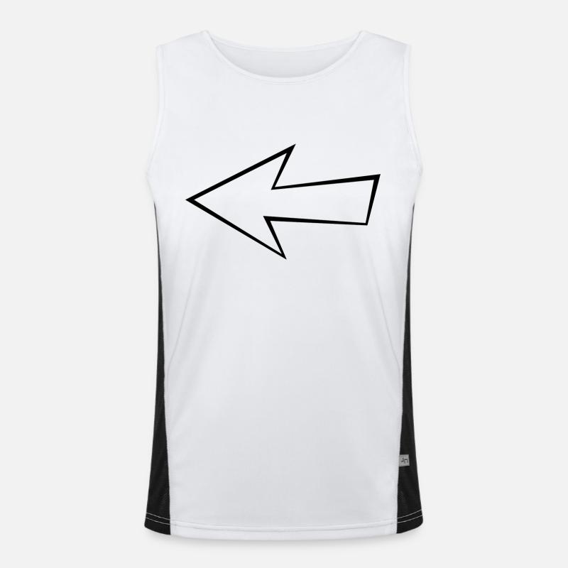 Leerer Pfeil Funktionelles Kontrast-Tank Top für Männer 
