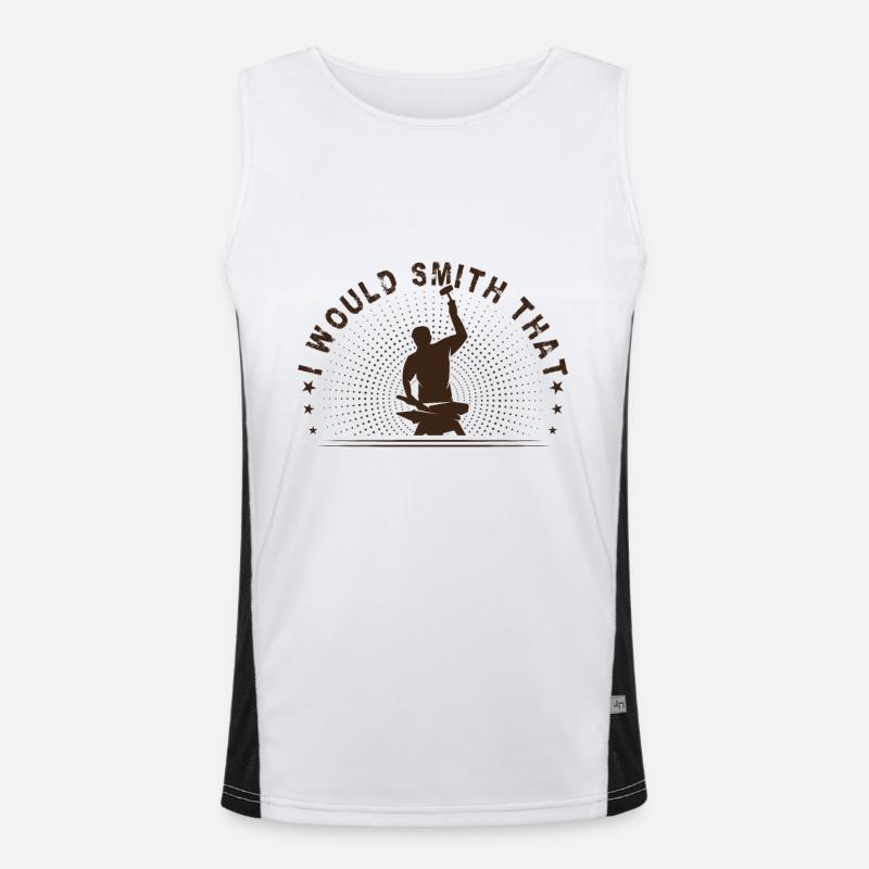 Metalsmith I Would Smith That Funny Blacksmith Men's Functional Contrast Tank Top 