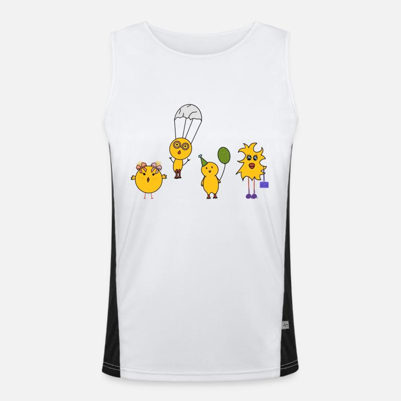 Poussins de Pâques Débardeur respirant contrasté Homme 